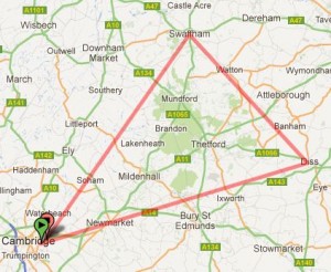 General Route: Diss, Swaffham